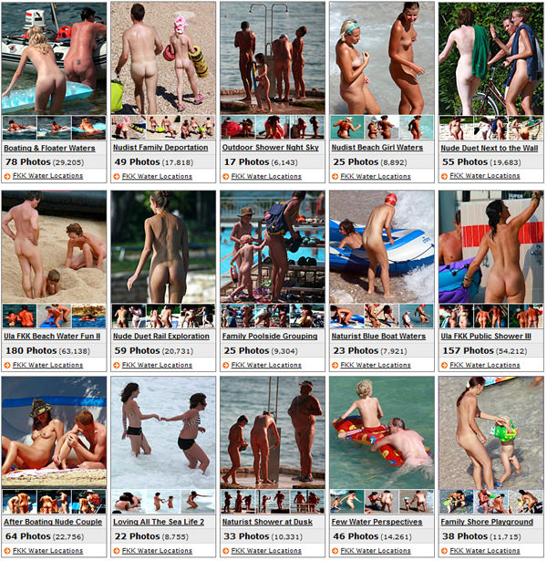 FKK water locations - Zdjęcia rodzinny nudyzm Niemcy (set 10) | Photo family nudism Germany