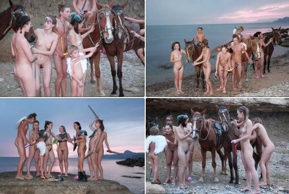 Mystical Horsey Riders Series photos - Naturists value harmony with nature and a simple way of life
