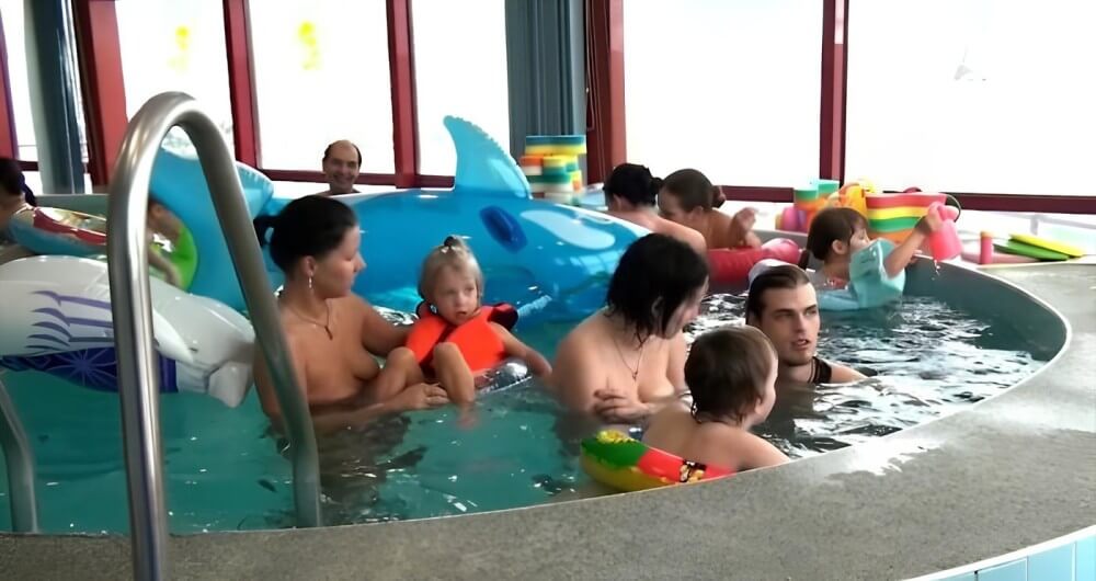 Indoor Swim Exercise - Completely naked people on planet Earth
