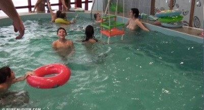 Indoor Swim Exercise 2 Full HD video - Growing up on a nude beach