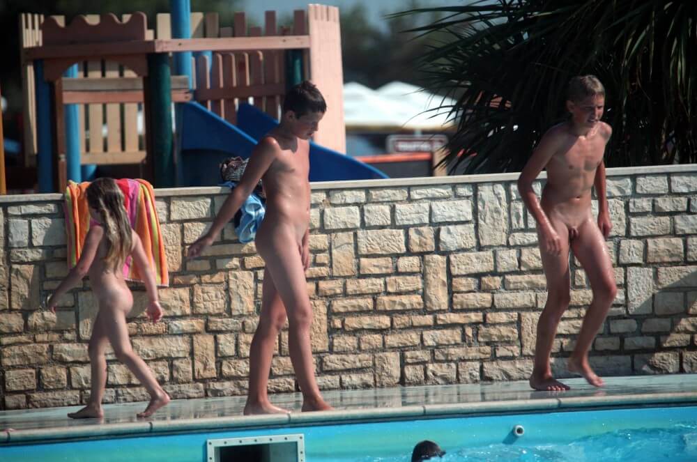 Naturist Pool Assortment photos - People seek in nudism a way to overcome their insecurities