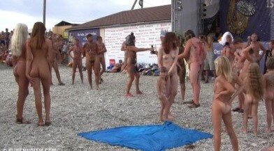 Cool Day At The Beach Full HD video - Nudism and naturism value harmony and balance
