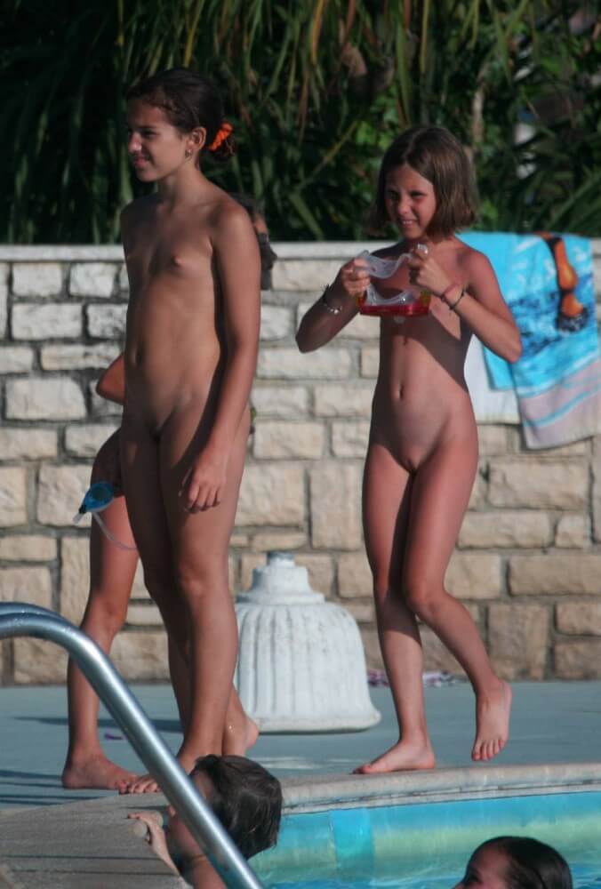 Two Poolside Nudist Girls pics - Nudists and naturists: whats the differencex